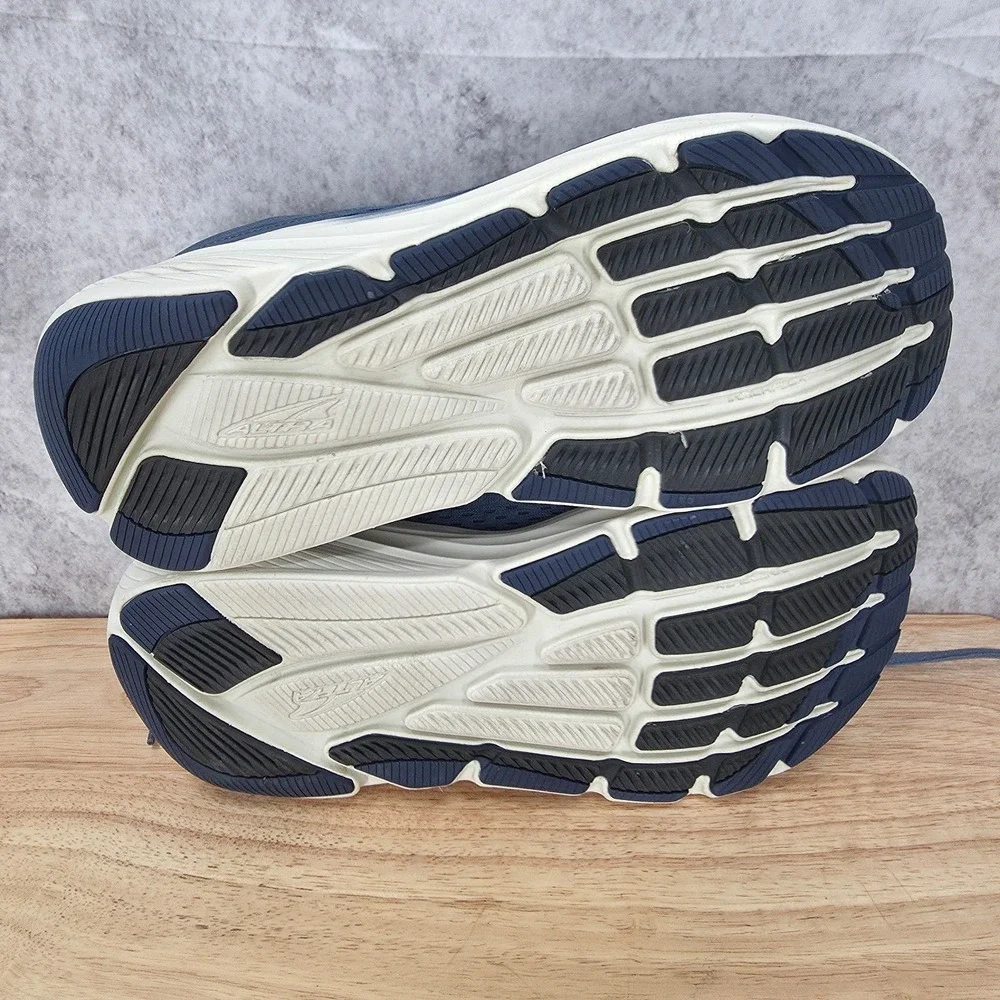 Altra Via Olympus Running Shoe Mens 9.5 Mineral Blue Max Cushion AL0A82BW419
